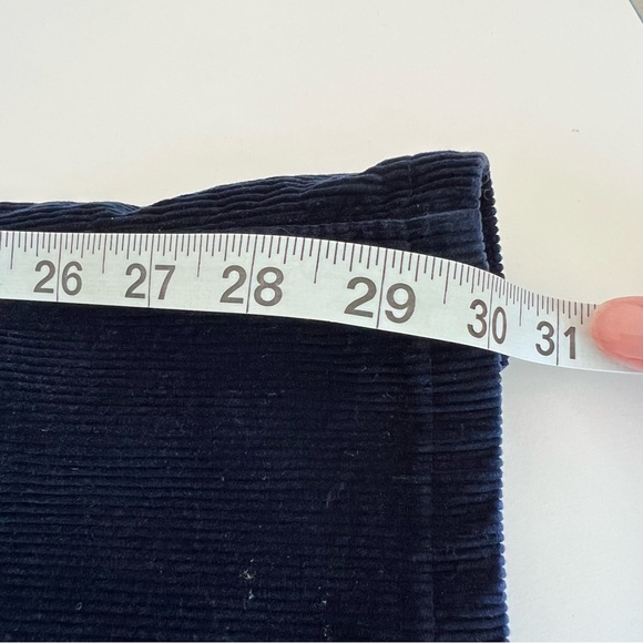 Pilcro Women’s Mid Rise Straight Leg Blue Corduroy Pants - Picture 14 of 15